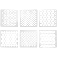 Milisten Conjunto de Plantillas de Mosaico de 6 Piezas Plantilla de Plantillas de Dibujo de Pintura para Azulejos de…
